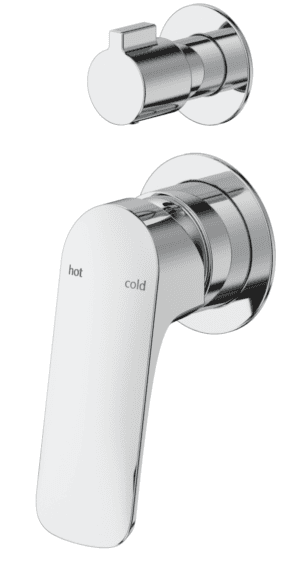 Kaza Shower Mixer Diverter - 2P - TRIM KIT ONLY - Chrome