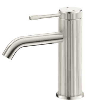 Mica Fluted Basin Mixer - Brushed Nickel