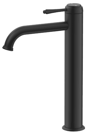Mica Heritage Tall Basin Mixer - Black