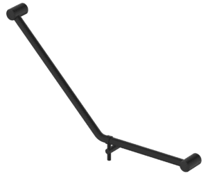 Mica Care Grab Rail - 45 Degree - 450x650mm - Black