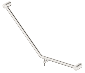 Mica Care Grab Rail - 45 Degree - 450x650mm - Brushed Nickel