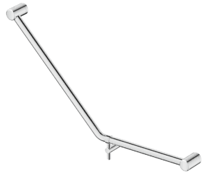 Mica Care Grab Rail - 45 Degree - 450x650mm - Chrome