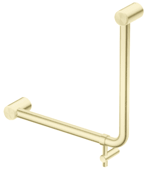 Mica Care Grab Rail - Curved 90 Degree - 450x450mm- French Gold