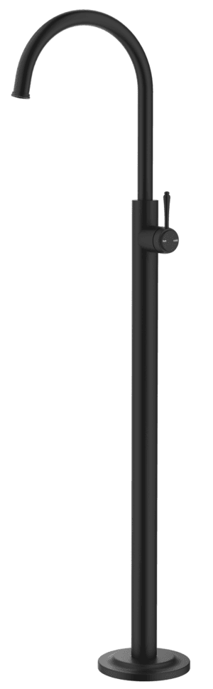 Mica Heritage Freestanding Bath Mixer - Black