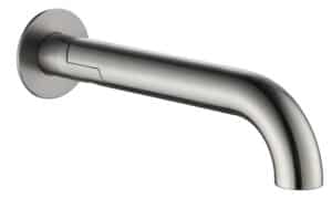 Mica Swivel Bath Spout - Curved - Brushed Nickel