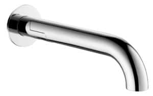 Mica Swivel Bath Spout - Curved - Chrome