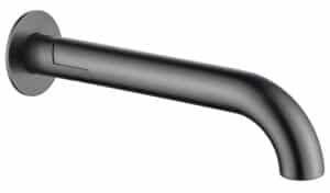 Mica Swivel Bath Spout - Curved - Gunmetal