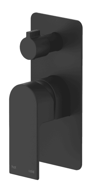 Beki Shower Mixer Diverter - 1P - TRIM KIT ONLY - Black