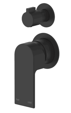 Eleniko Shower Mixer Diverter - 2P - TRIM KIT ONLY - Black