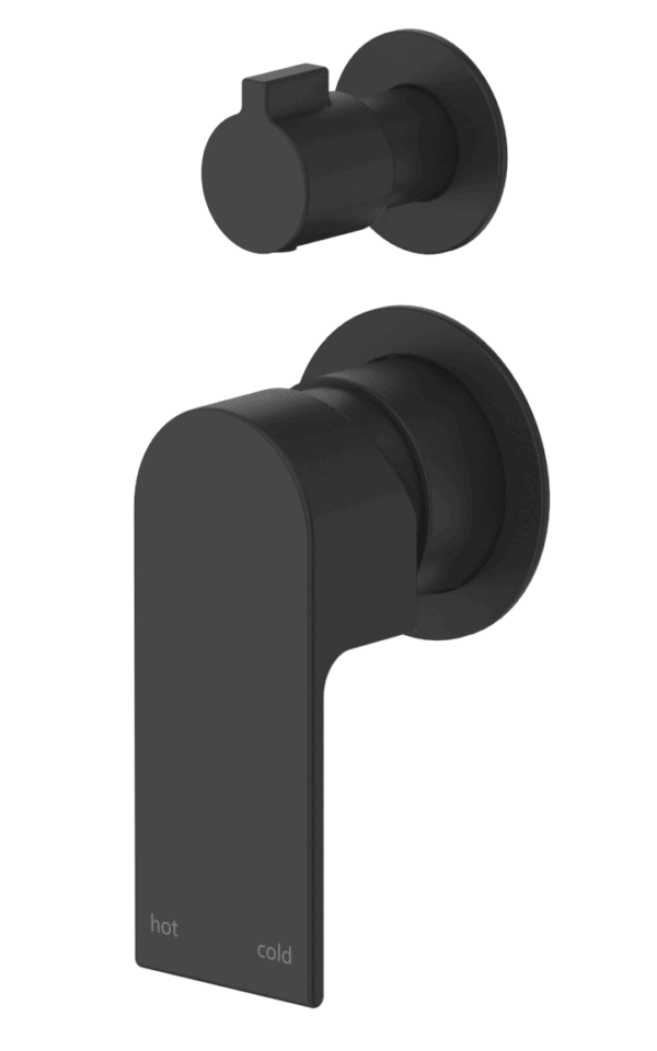 Eleniko Shower Mixer Diverter - 2P - TRIM KIT ONLY - Black