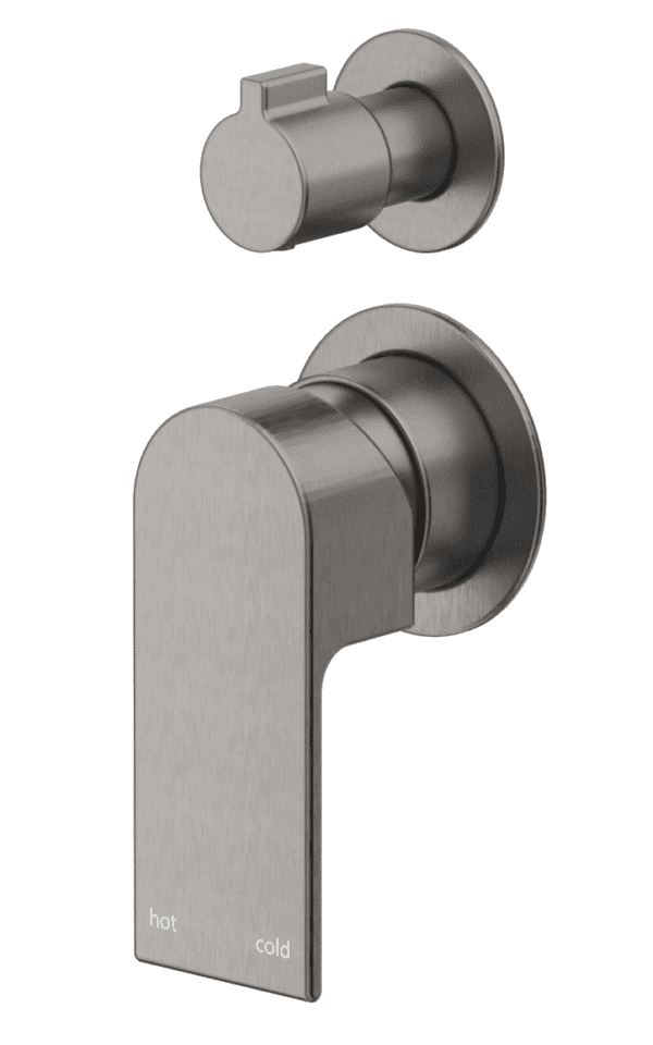 Eleniko Shower Mixer Diverter - 2P - TRIM KIT ONLY - Gunmetal