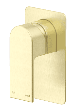 Beki Shower Mixer - Square Plate - TRIM KIT ONLY- French Gold