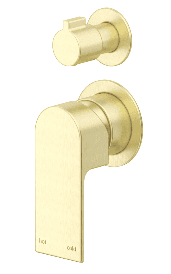 Eleniko Shower Mixer Diverter - 2P - TRIM KIT ONLY - French Gold- French Gold
