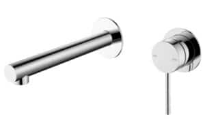 Mica Wall-Spout Combo - Straight Spout - 2P - TRIM KIT ONLY - Chrome