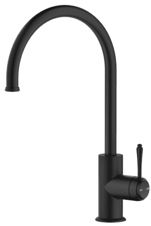 Mica Heritage Gooseneck Sink Mixer - Black