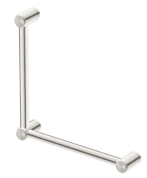 Mica Care Grab Rail - 90 Degree - 450x450mm - Brushed Nickel