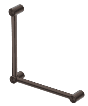 Mica Care Grab Rail - 90 Degree - 450x450mm - Dusk Bronze