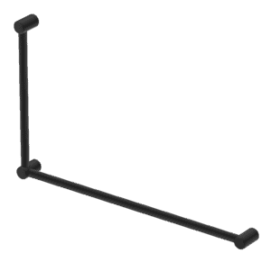 Mica Care Grab Rail - 90 Degree - 600x1000mm - Black