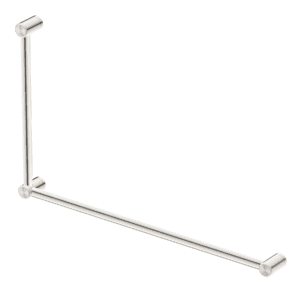 Mica Care Grab Rail - 90 Degree - 600x1000mm - Brushed Nickel