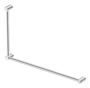 Mica Care Grab Rail - 90 Degree - 600x1000mm - Chrome