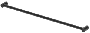 Mica Care Grab Rail - Horizontal - 900/1200mm - Black