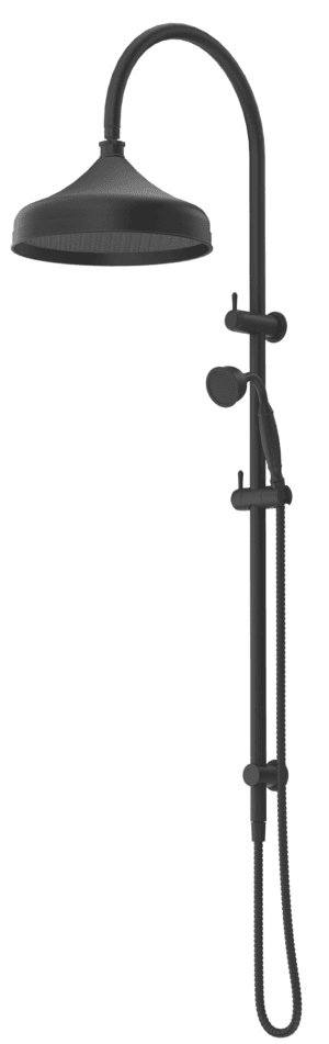 Mica Heritage Dual Shower Rail - Black