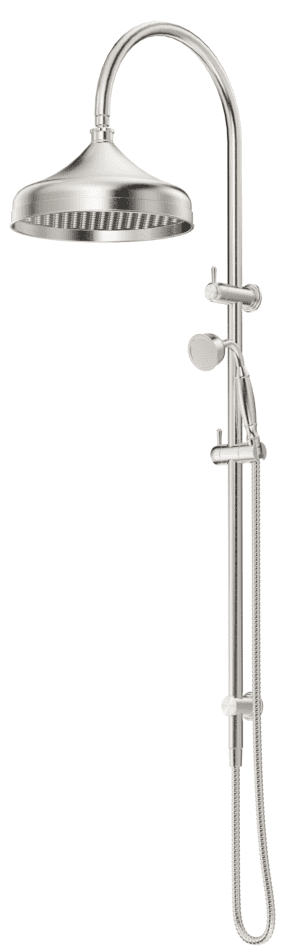 Mica Heritage Dual Shower Rail - Brushed Nickel