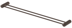 Mica Fluted Double Towel Rail - Dusk Bronze