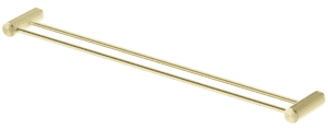 Mica Fluted Double Towel Rail- French Gold