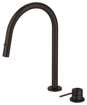 Mica Pull-Out Hob Mixer Set - Dusk Bronze