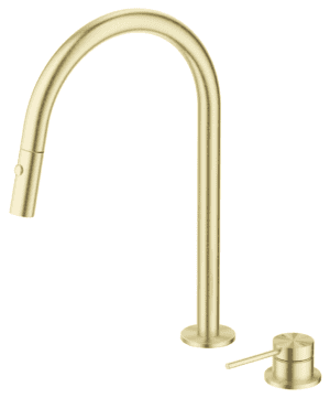 Mica Pull-Out Hob Mixer Set- French Gold