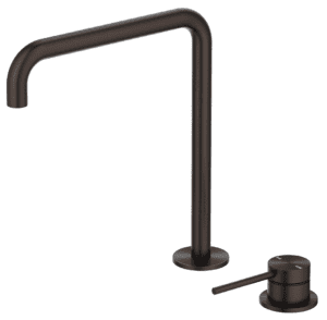 Mica Soft-Square Hob Sink/Basin Mixer Set - Dusk Bronze