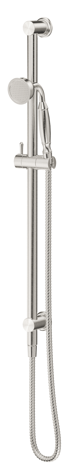 Mica Heritage Shower Rail - Brushed Nickel