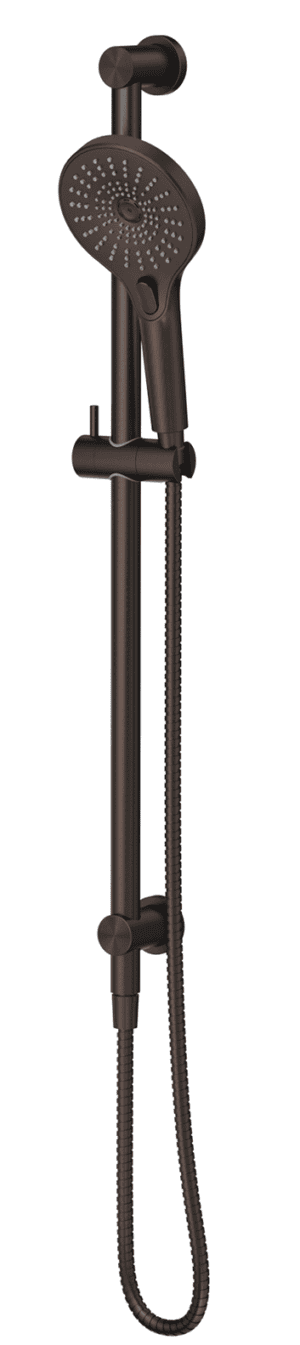 Mica Shower Rail - Inbuilt Inlet - Dusk Bronze