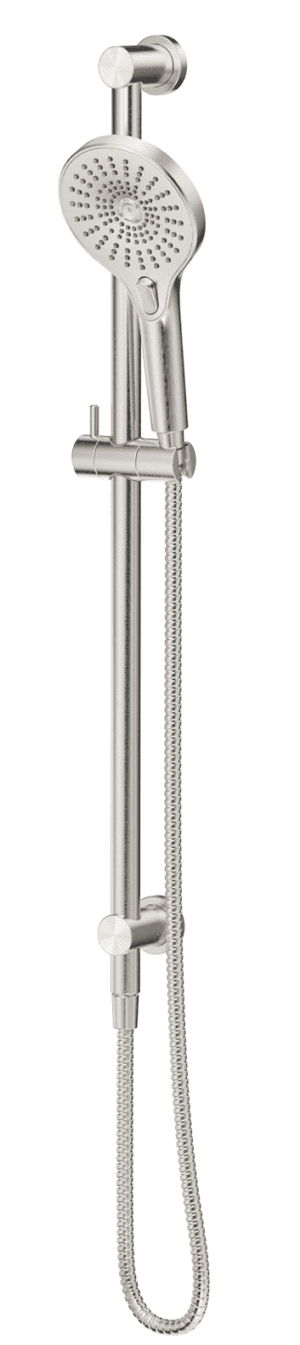 Mica Shower Rail - Inbuilt Inlet - Brushed Nickel