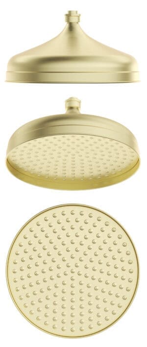 Mica Heritage Shower Head- French Gold