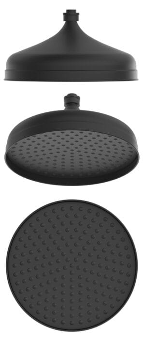 Mica Heritage Shower Head - Black