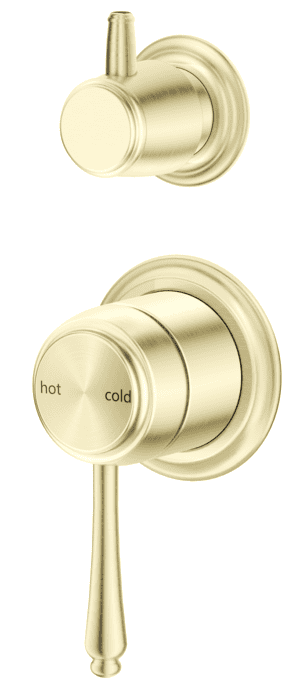 Mica Heritage Shower Mixer Diverter - TRIM KIT ONLY- French Gold
