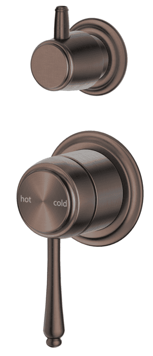 Mica Heritage Shower Mixer Diverter - TRIM KIT ONLY - Dusk Bronze