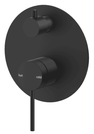 Mica Shower Mixer Diverter - 1P - TRIM KIT ONLY - Black