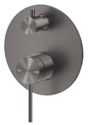 Mica Shower Mixer Diverter - 1P - TRIM KIT ONLY - Gunmetal