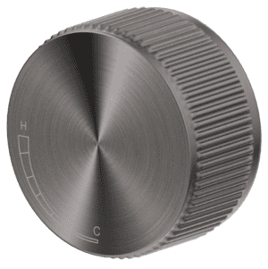 Mica Fluted Progressive Shower Mixer - Gunmetal