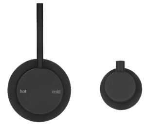 Mica Shower Mixer Diverter - Sideways Reverse - TRIM KIT ONLY - Black