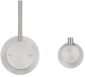 Mica Shower Mixer Diverter - Sideways Reverse - TRIM KIT ONLY - Brushed Nickel