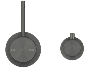 Mica Shower Mixer Diverter - Sideways Reverse - TRIM KIT ONLY - Gunmetal