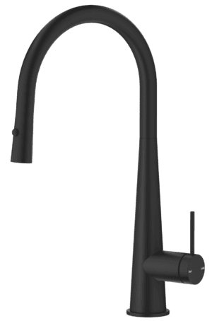 Mica Pull-Out Cone Sink Mixer - Black