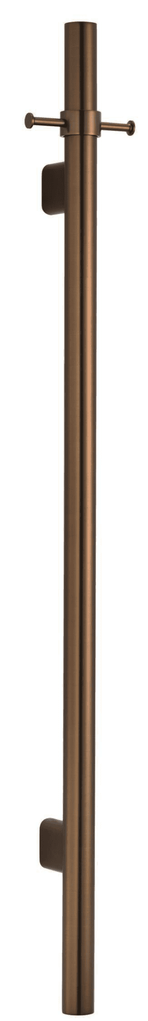 Mica Vertical Heated Towel Rail - Dusk Bronze