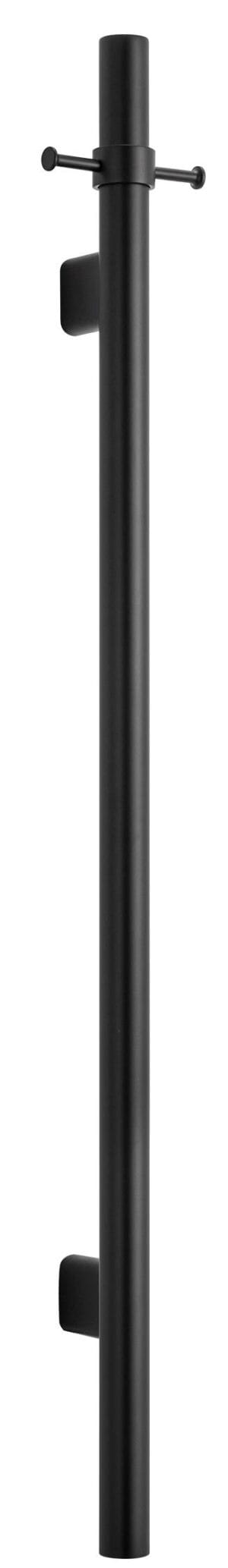 Mica Vertical Heated Towel Rail - Black