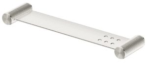 Mica Fluted Stainless Shelf - 400mm - Brushed Nickel