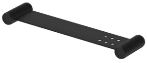 Mica Fluted Stainless Shelf - 400mm - Black